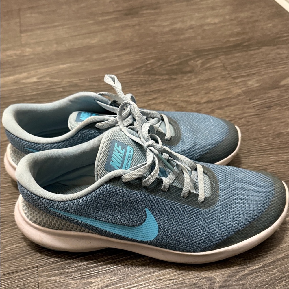 Nike Light Blue and Gray Athletic Shoes